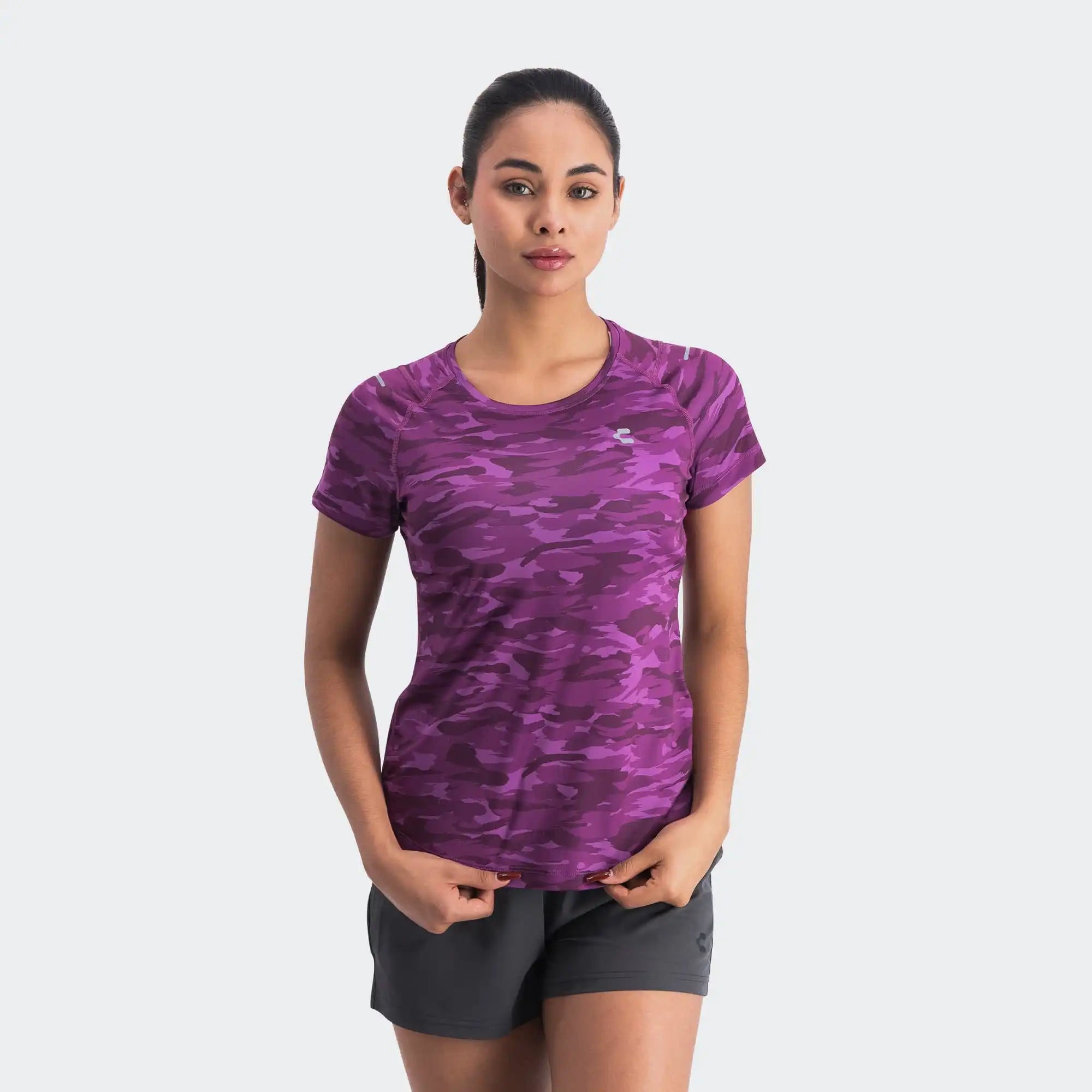 Violet Lifestyle Training T-Shirt for Women Charly Essentials