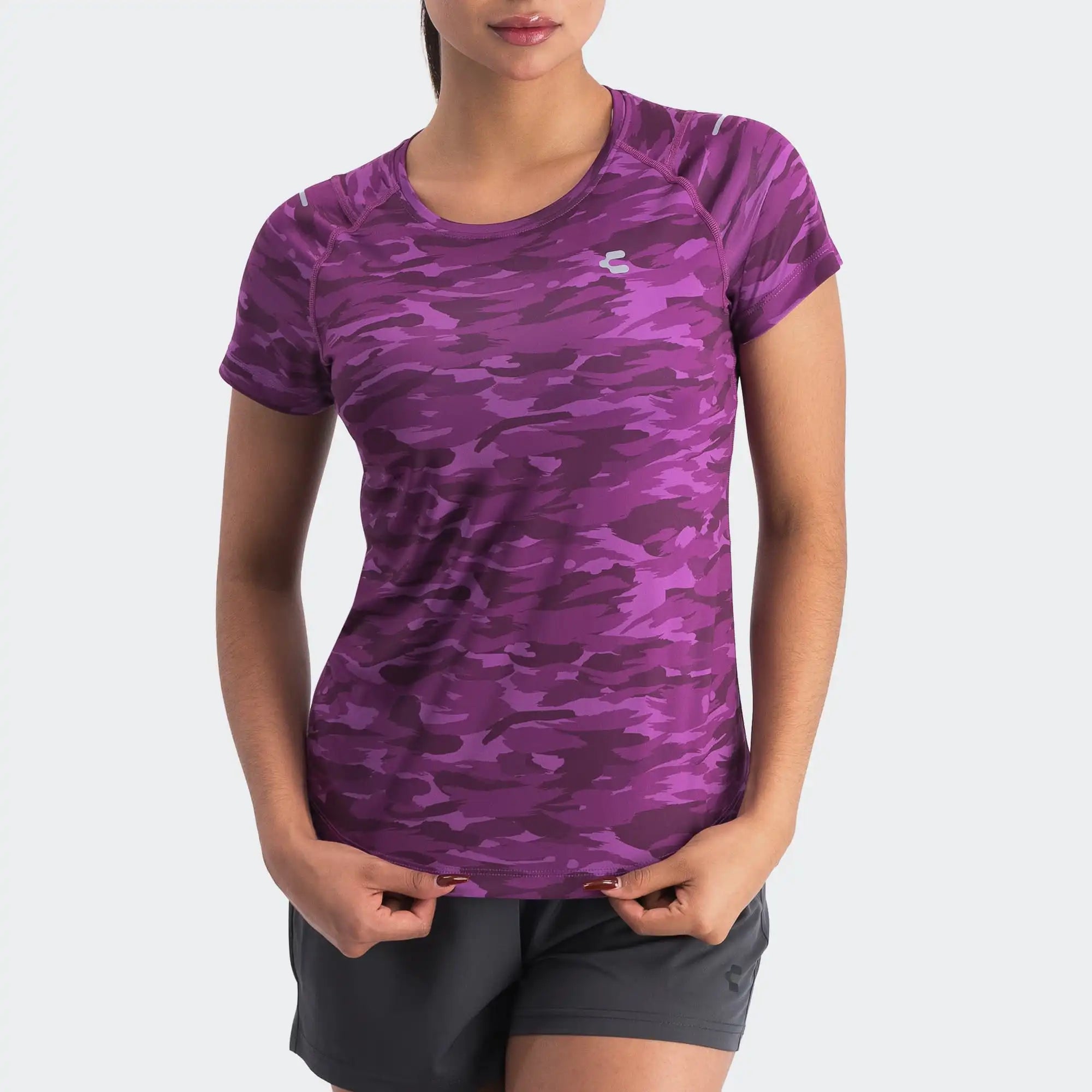 Violet Lifestyle Training T-Shirt for Women Charly Essentials