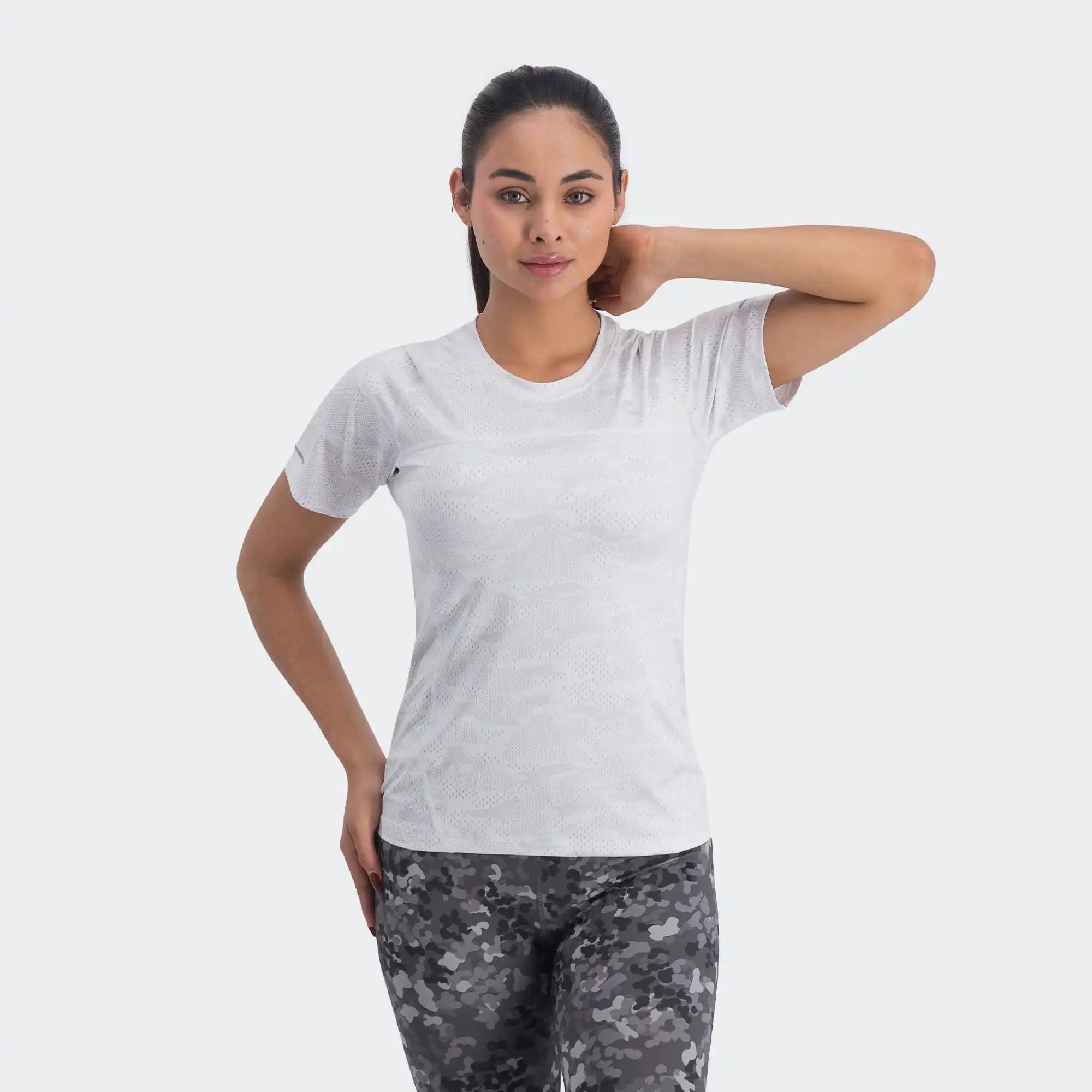White Lifestyle Training T-Shirt for Women Charly Recycle
