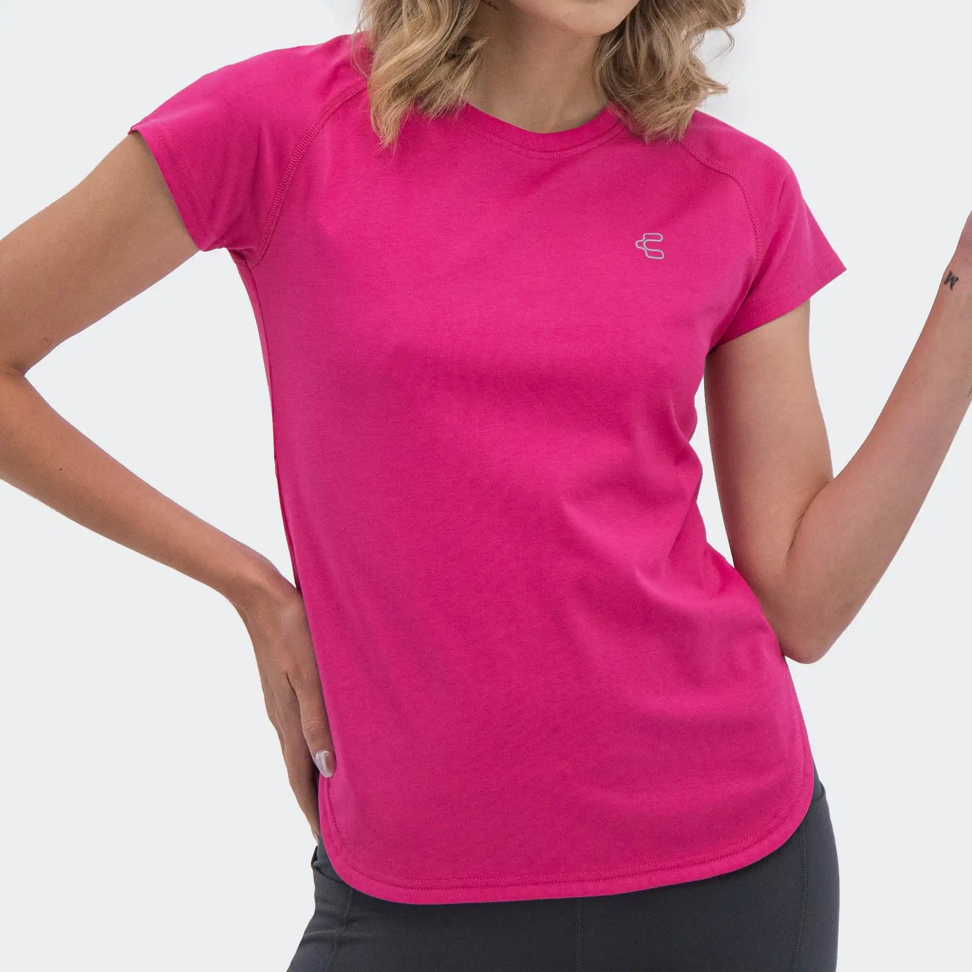 Red Lifestyle Training T-Shirt for Women Charly