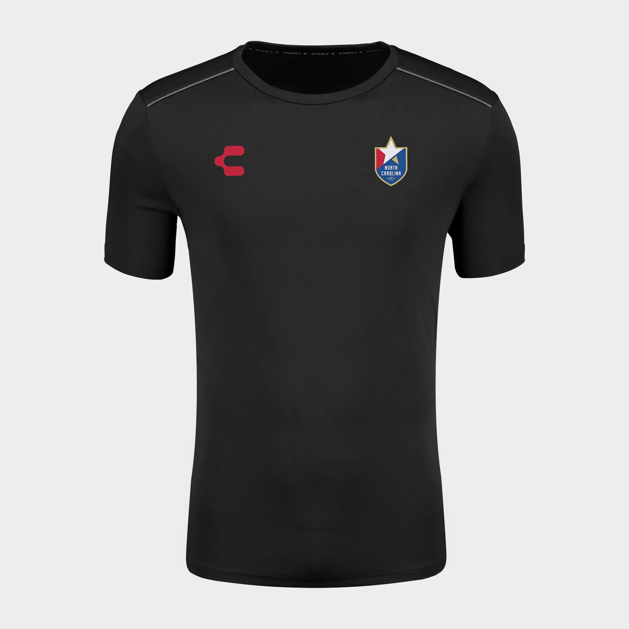 Black North Carolina FC T-Shirt for Men Charly Sport Soccer Gear
