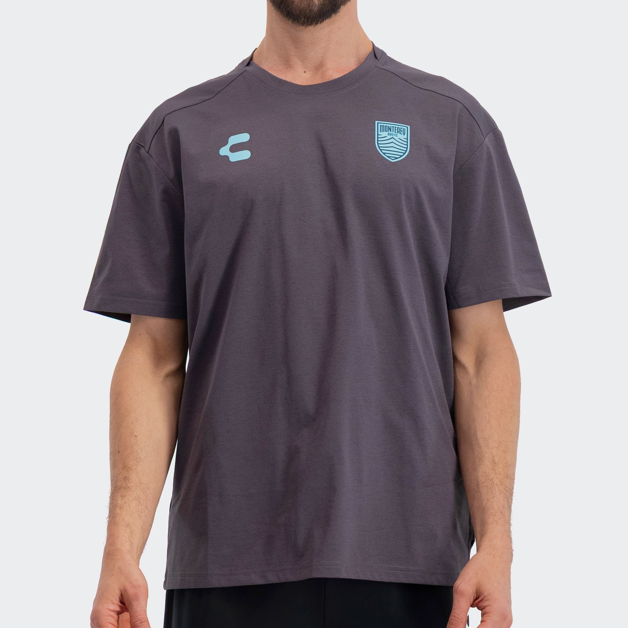 Gray Monterey Bay FC T-Shirt for Men Charly Sport Soccer Gear