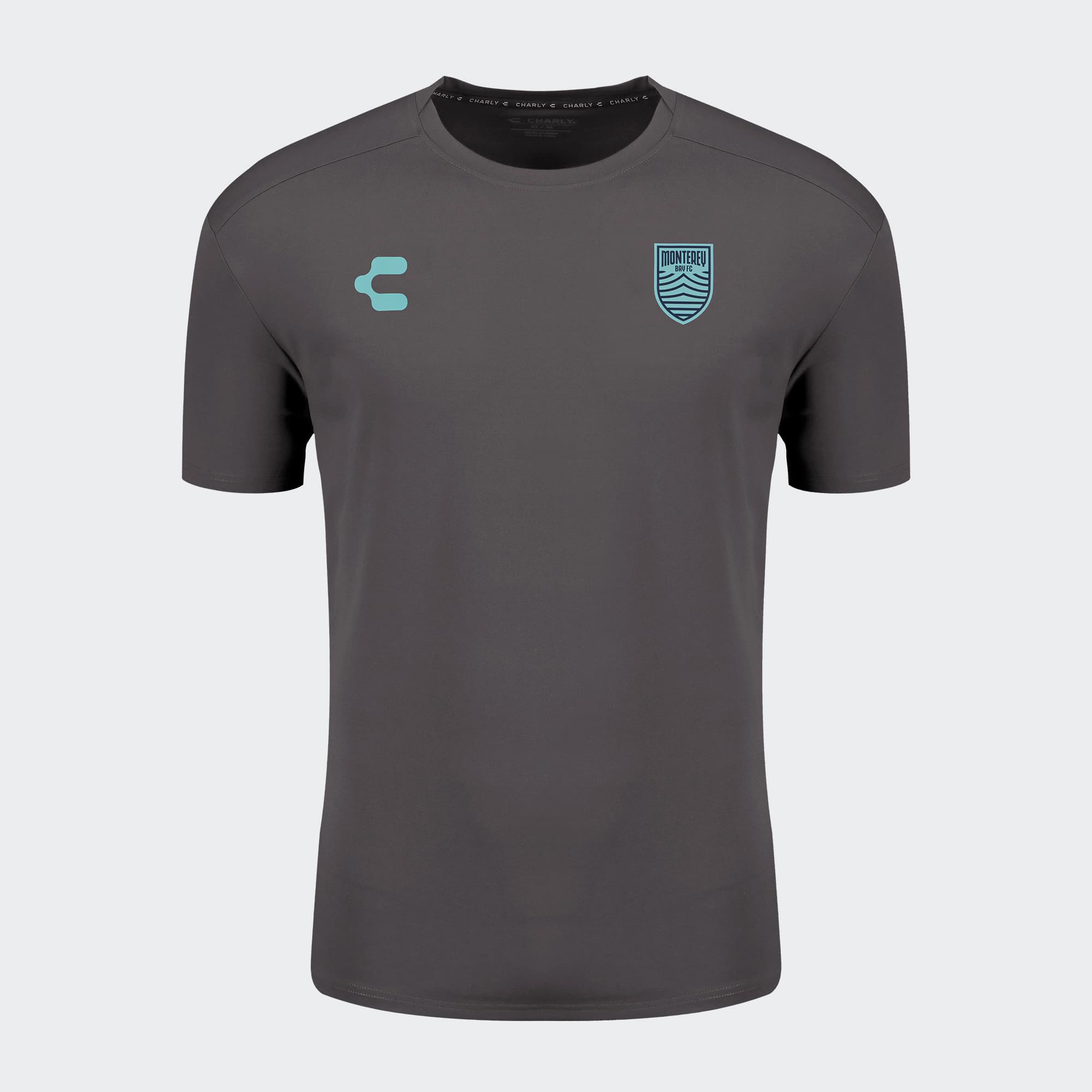 Gray Monterey Bay FC T-Shirt for Men Charly Sport Soccer Gear