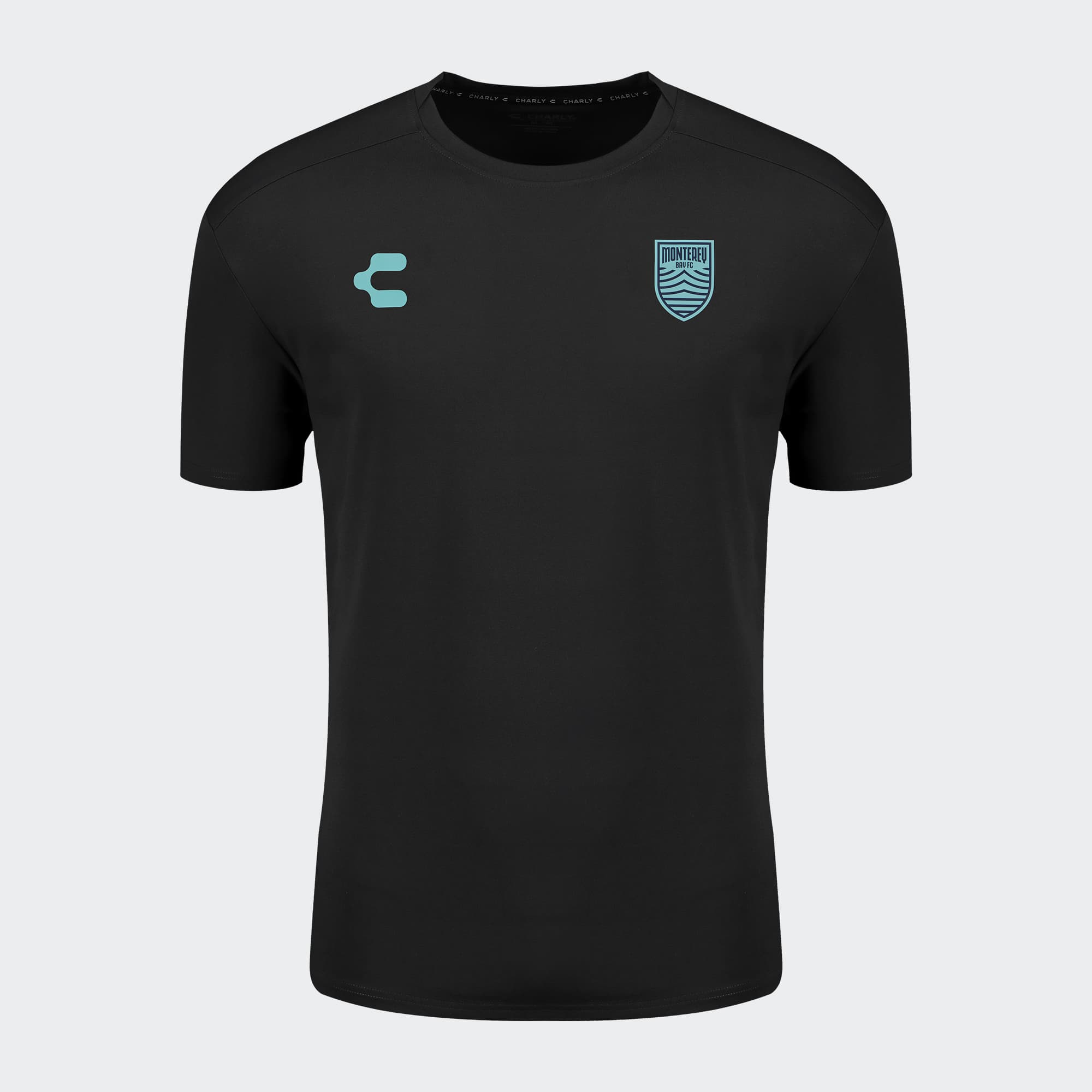 Black Monterey Bay FC T-Shirt for Men Charly Sport Soccer Gear