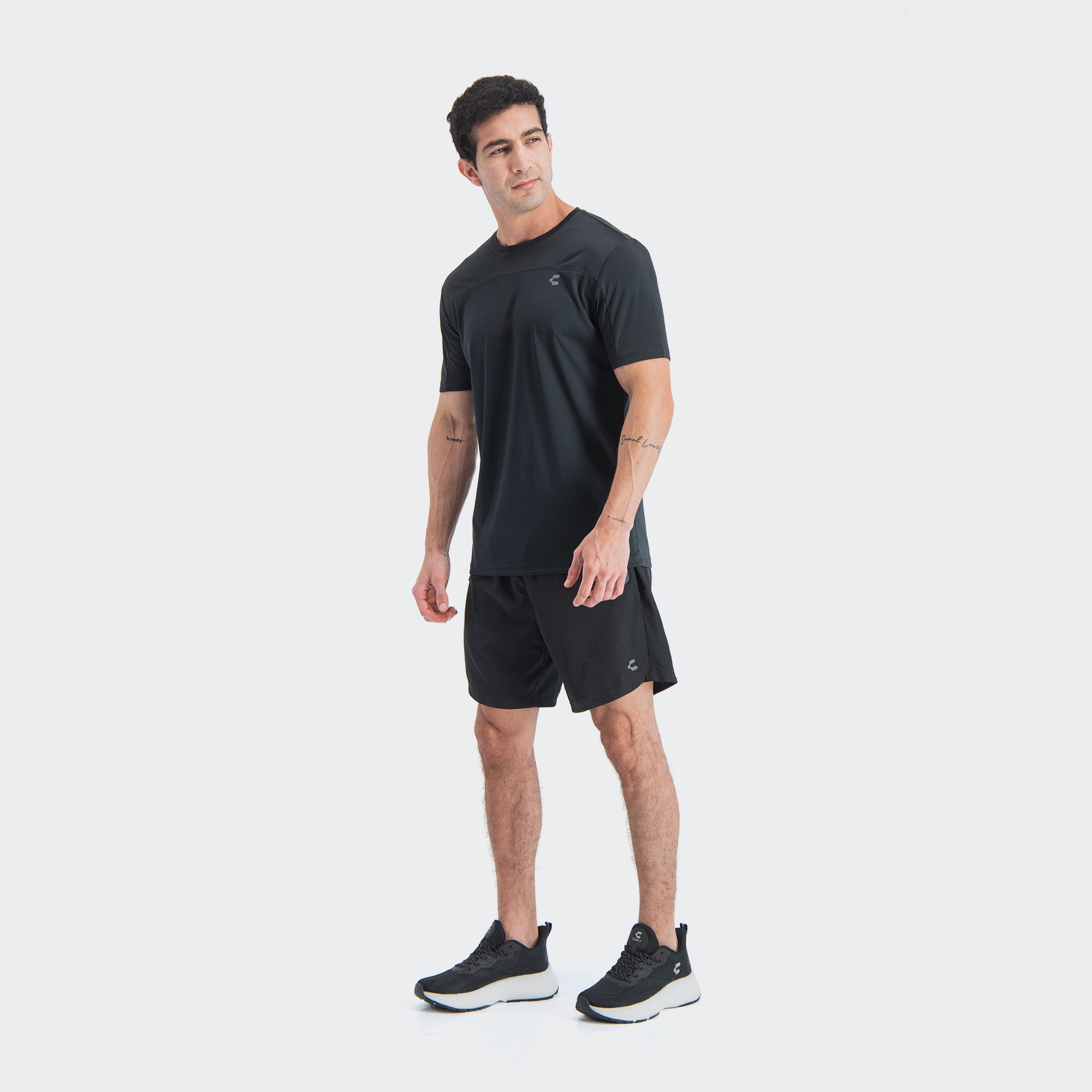 Black Training T-Shirt for Men Charly Essential