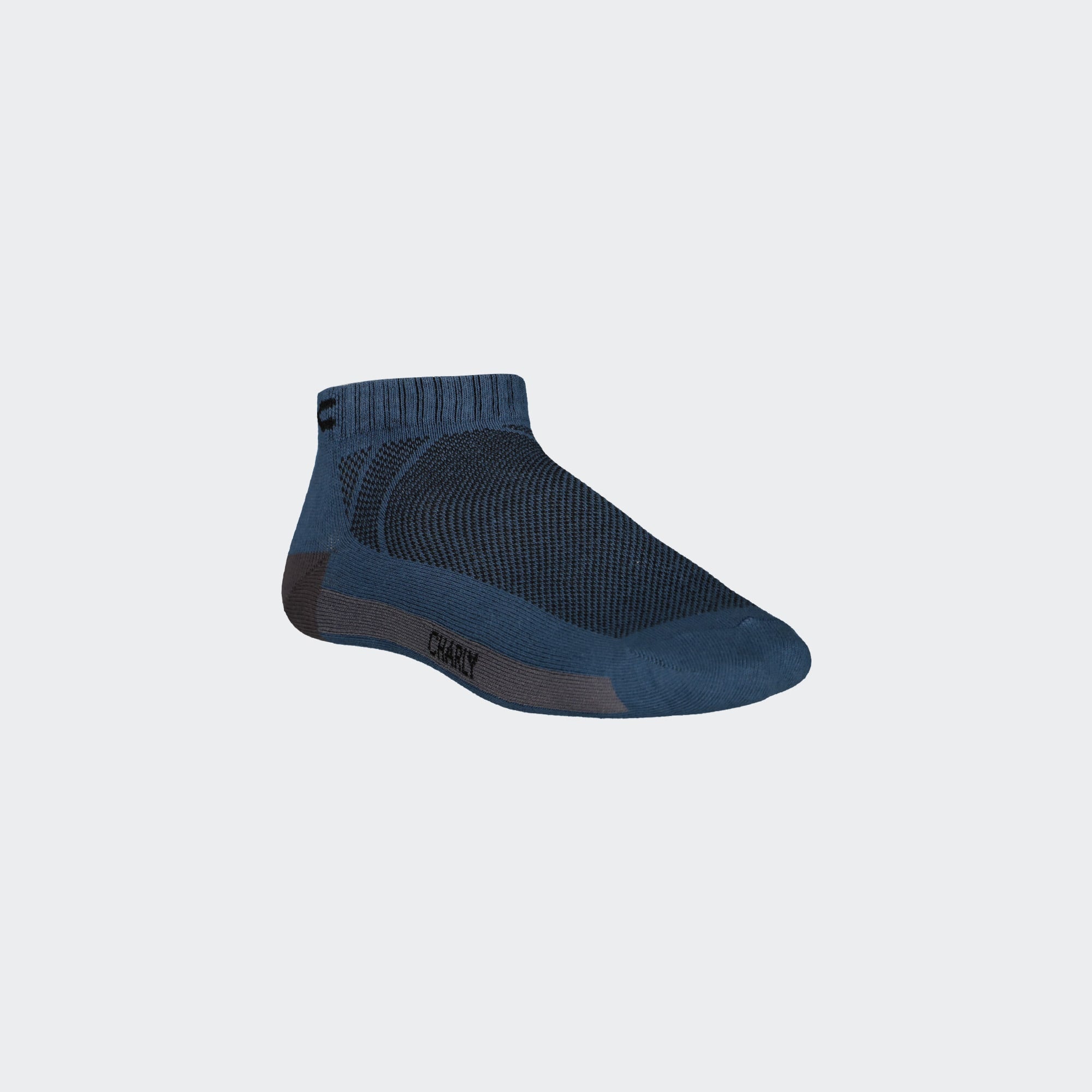 Gray Blue Lifestyle 3 Pack Low Cut Socks for Men Charly
