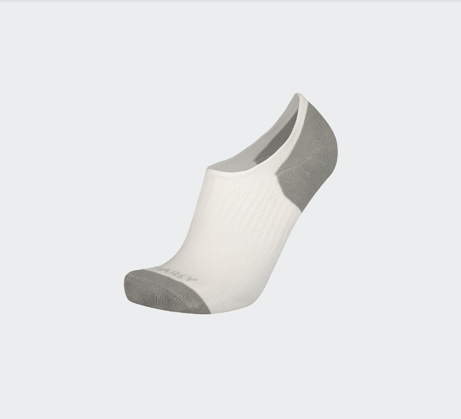 White Gray Training 3 Pack Liner Socks for Men Charly
