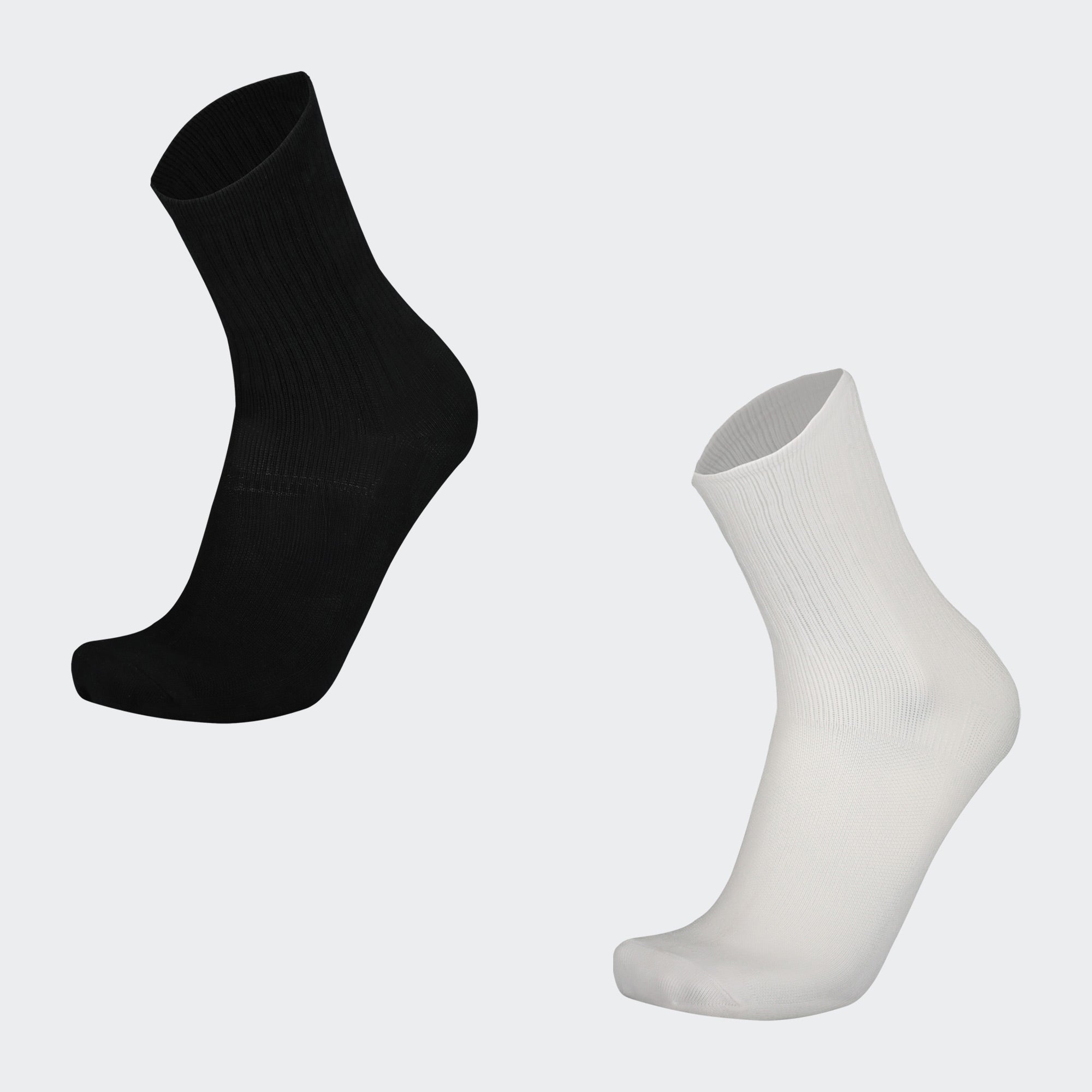 White Black Training 3 Pack Socks for Men Charly
