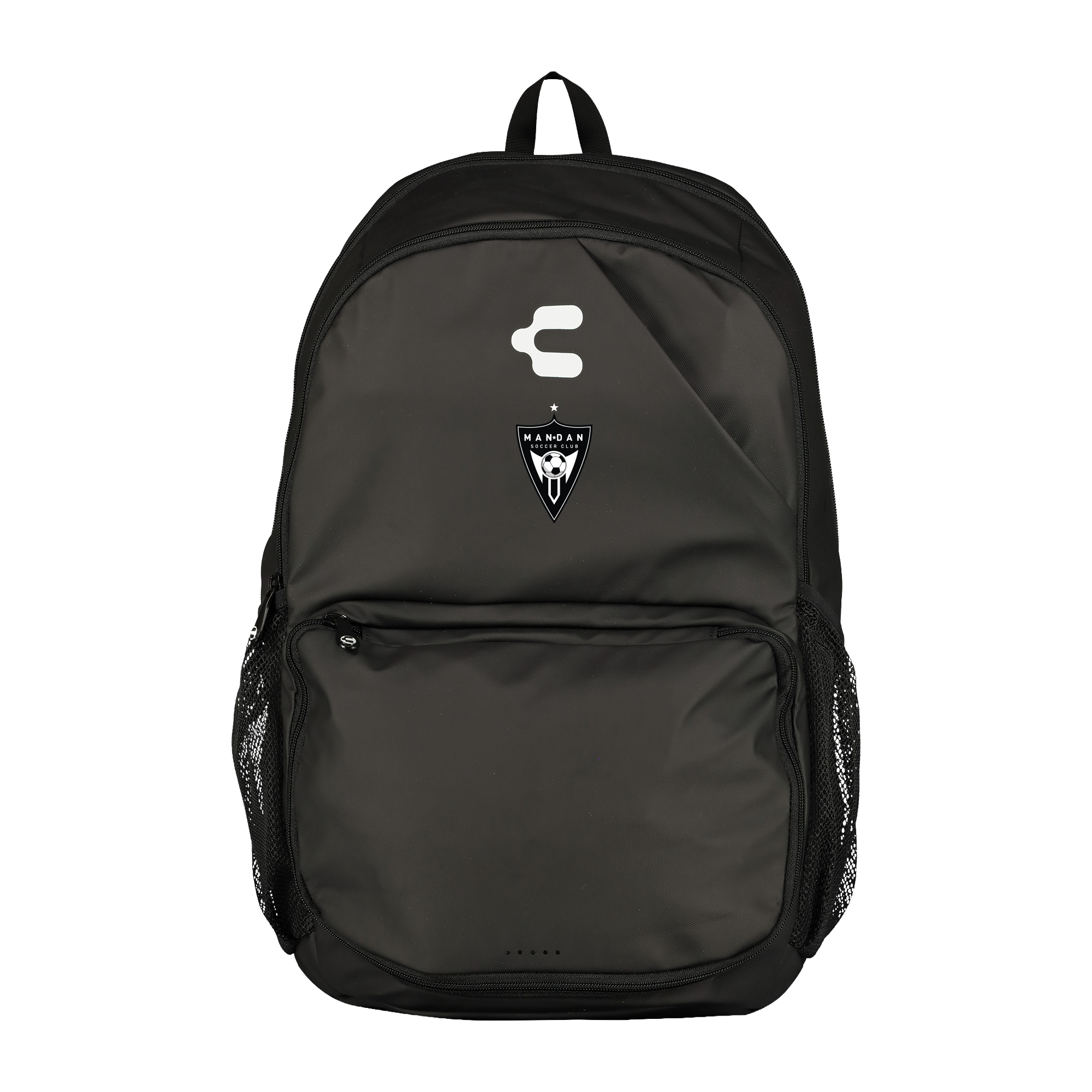 Mandan Black Soccer Backpack