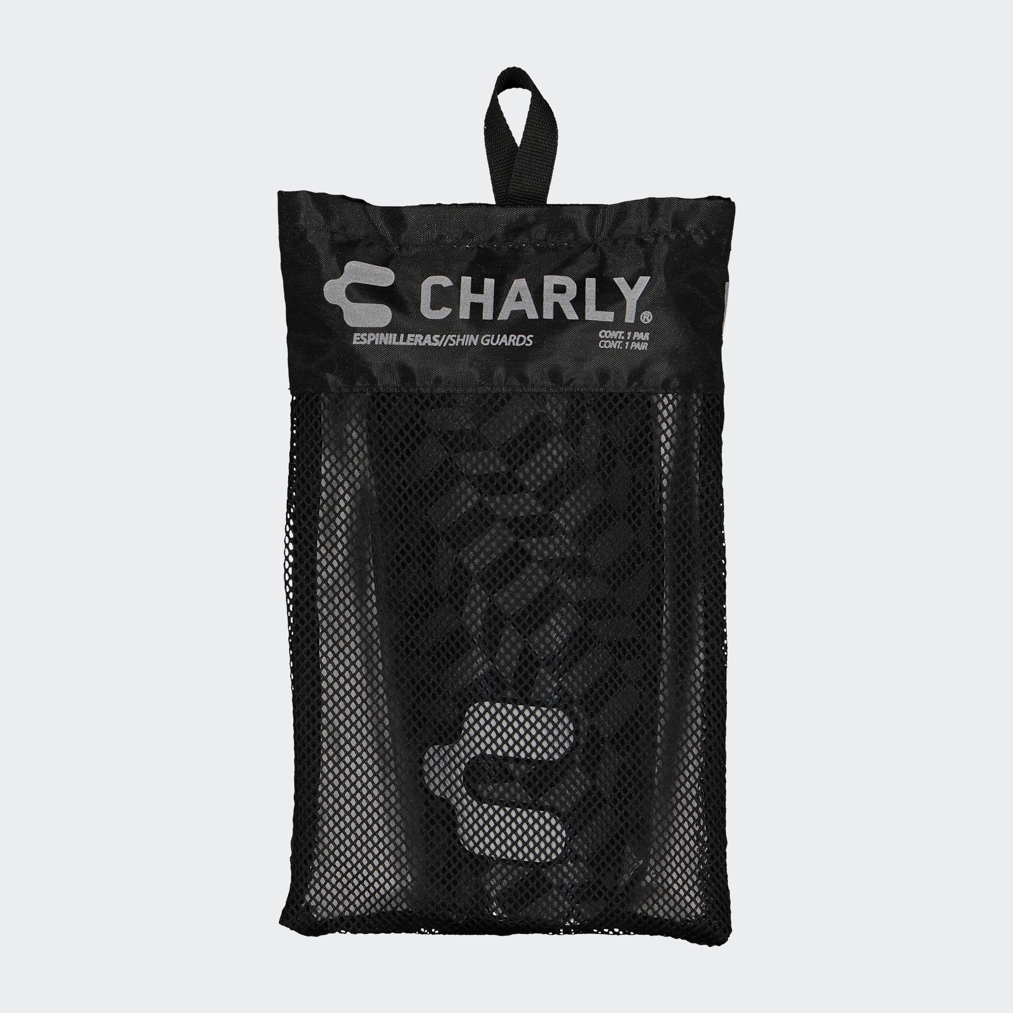 Black Shin Guards Charly Sport Soccer