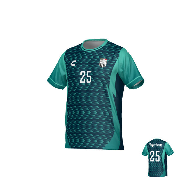 Navy Turquoise Charly FC Jersey for Men