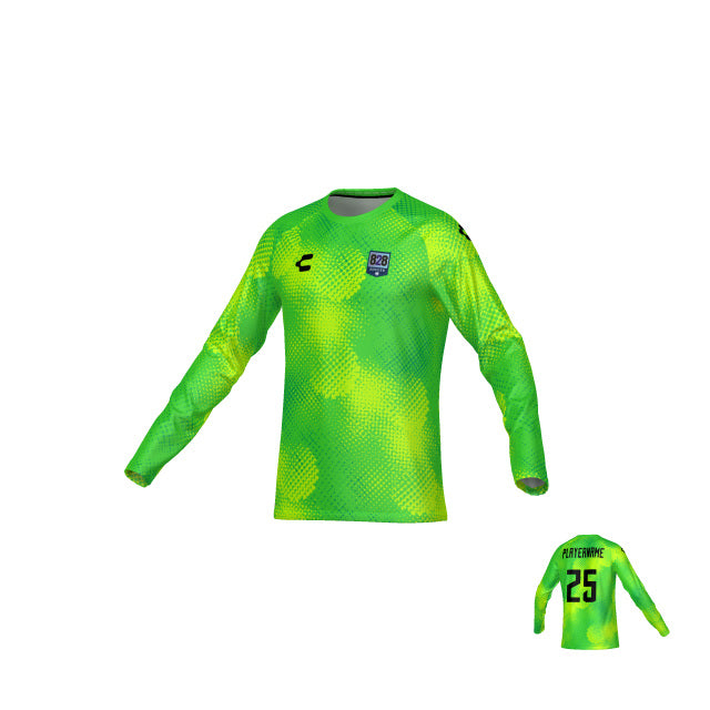 828 Lemon Away Goalkeeper Long Sleeve Jersey for Men (Required)