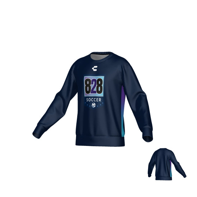 828 Navy Long Sleeve Crewneck for Men