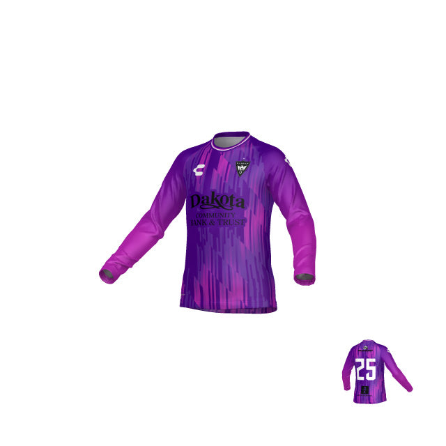 Mandan Purple Away Youth Goalkeeper Long Sleeve Jersey