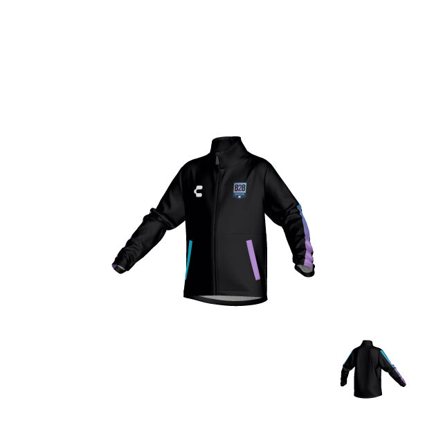 828 Black Multicolor Equipment Youth Track Jacket