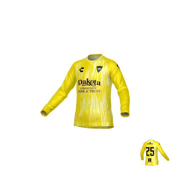Mandan Yellow Home Youth Goalkeeper Long Sleeve Jersey