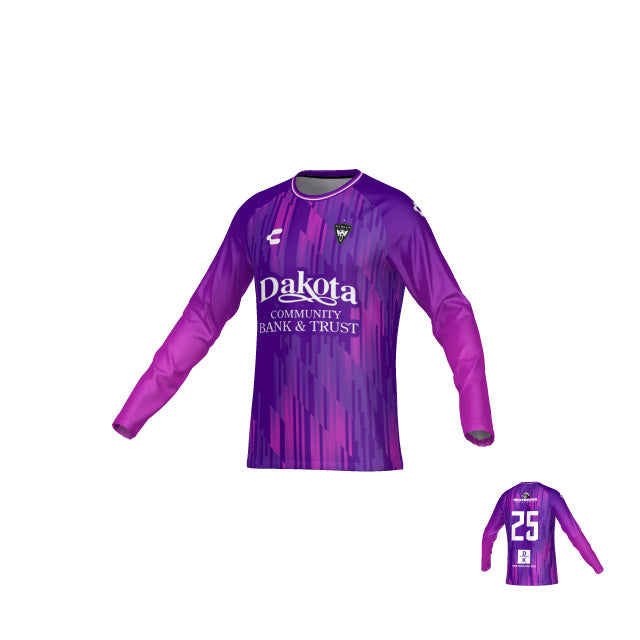 Mandan Purple Away Goalkeeper Long Sleeve Jersey for Men
