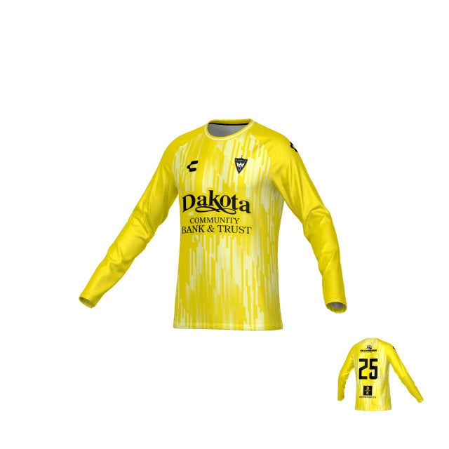 Mandan Yellow Home Goalkeeper Long Sleeve Jersey for Men