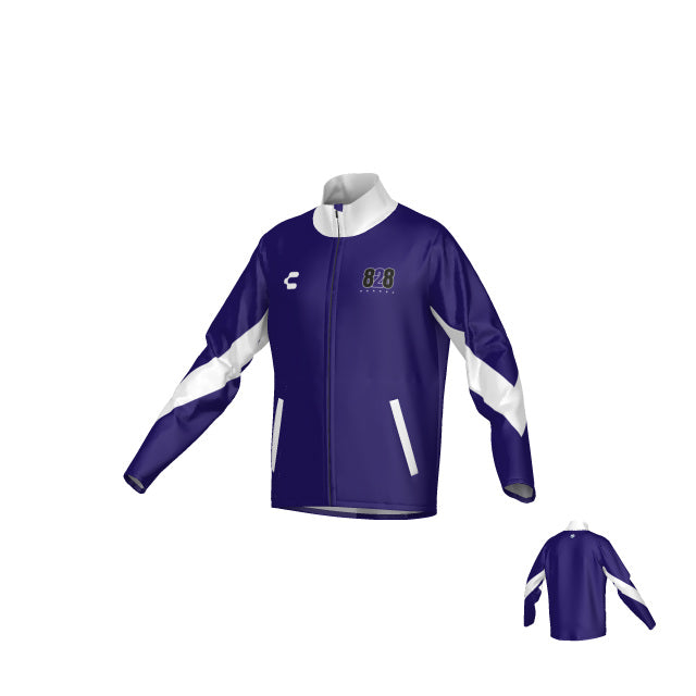 828 Purple White Track Jacket for Men